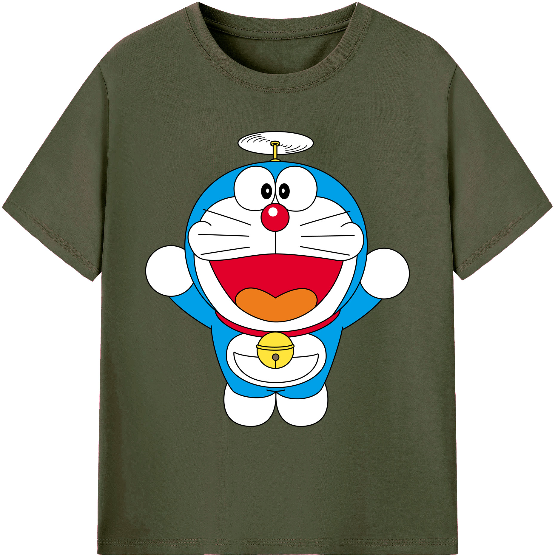 （画像用） ドラえもん Doraemon 綿100％ メンズ半袖Tシャツ｜肌触りやわらか＆通気性